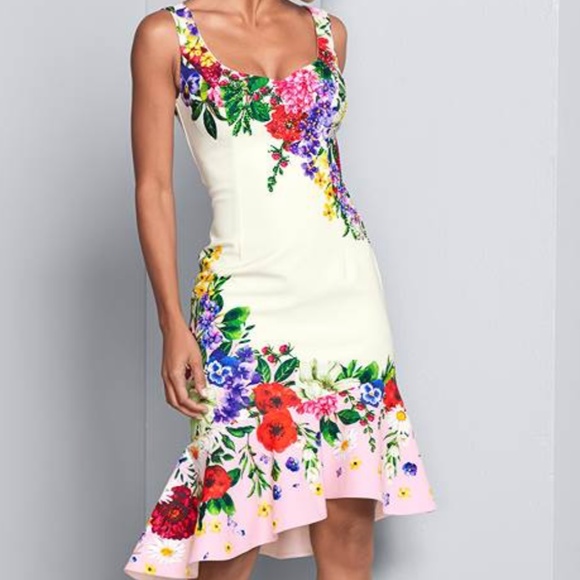 Ruffle Trim Detail Dress - Picture 1 of 5